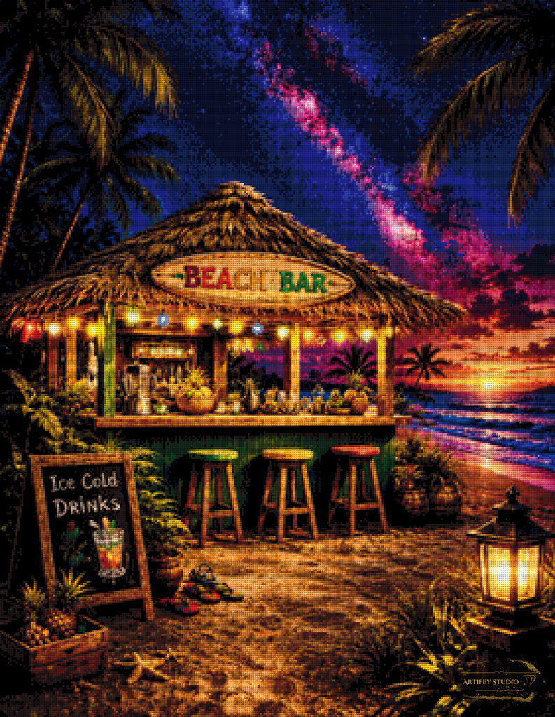 Beach Bar by Daye 70x90 mit 210 Farben