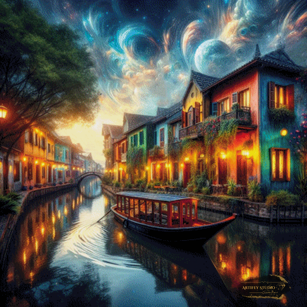 Kosmische Gasse by Pixxchicks 100x100 mit 320 Farben