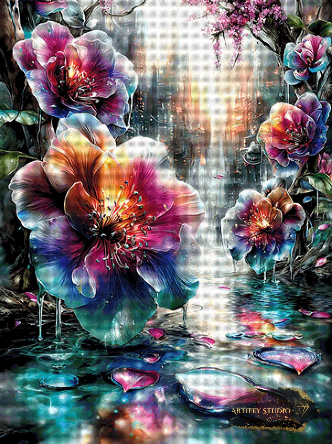 Flora der Zukunft by Artifey 90x120 mit 390 Farben Artifey Studio