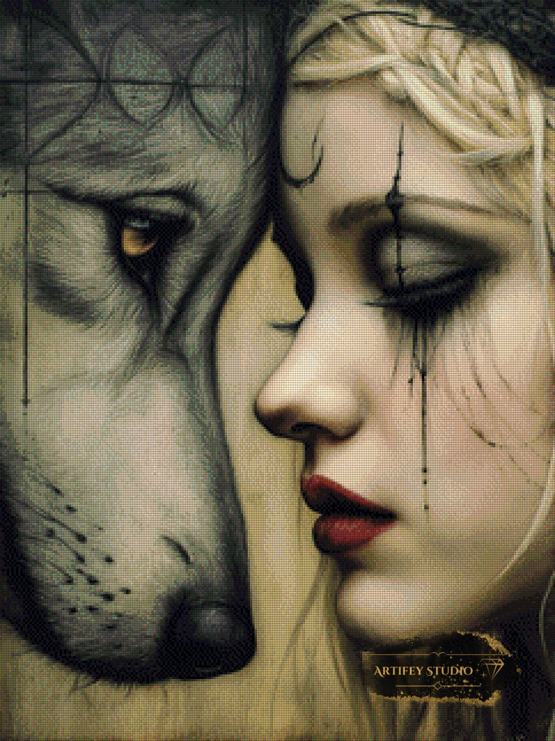 Silent Kinship by Skyler 60x80 mit 80 Farben - Artifey Studio