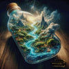 Glow Valley by Pixxchicks 90x90 mit 200 Farben Artifey Studio