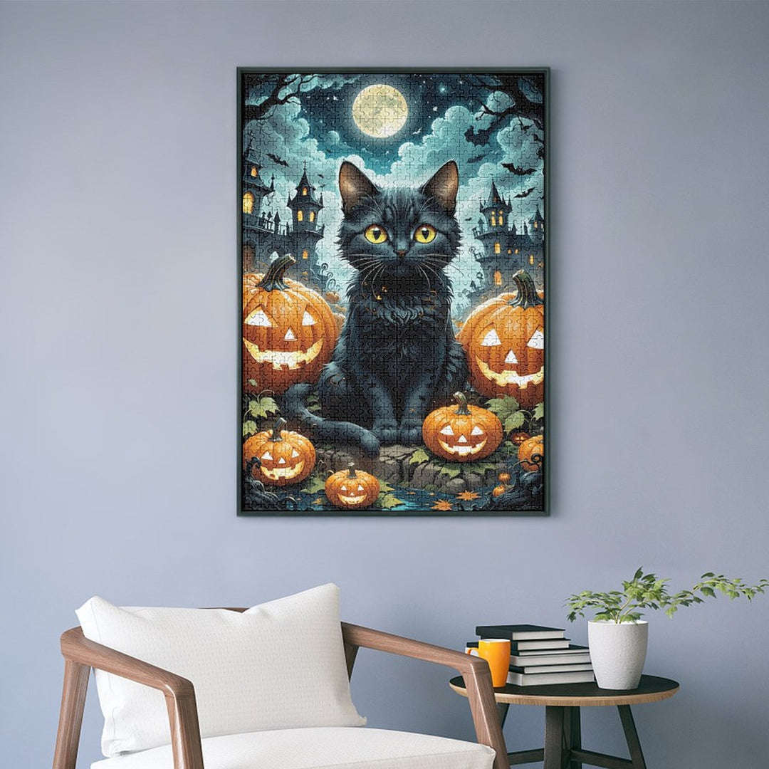 Blacky on Elm Street by Artifey Jigsaw Puzzles - Artifey Studio