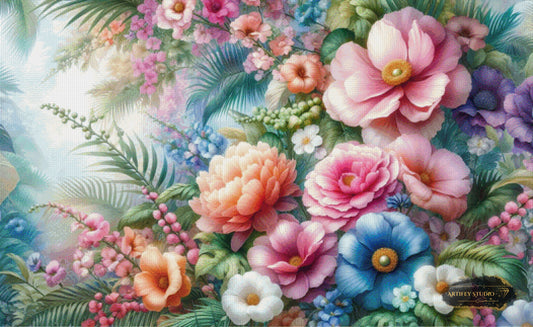 Botanischer Garten by Artifey 130x80 mit 380 Farben