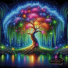Baum des Lebens by Lexxa 90x90 mit 310 Farben - Artifey Studio