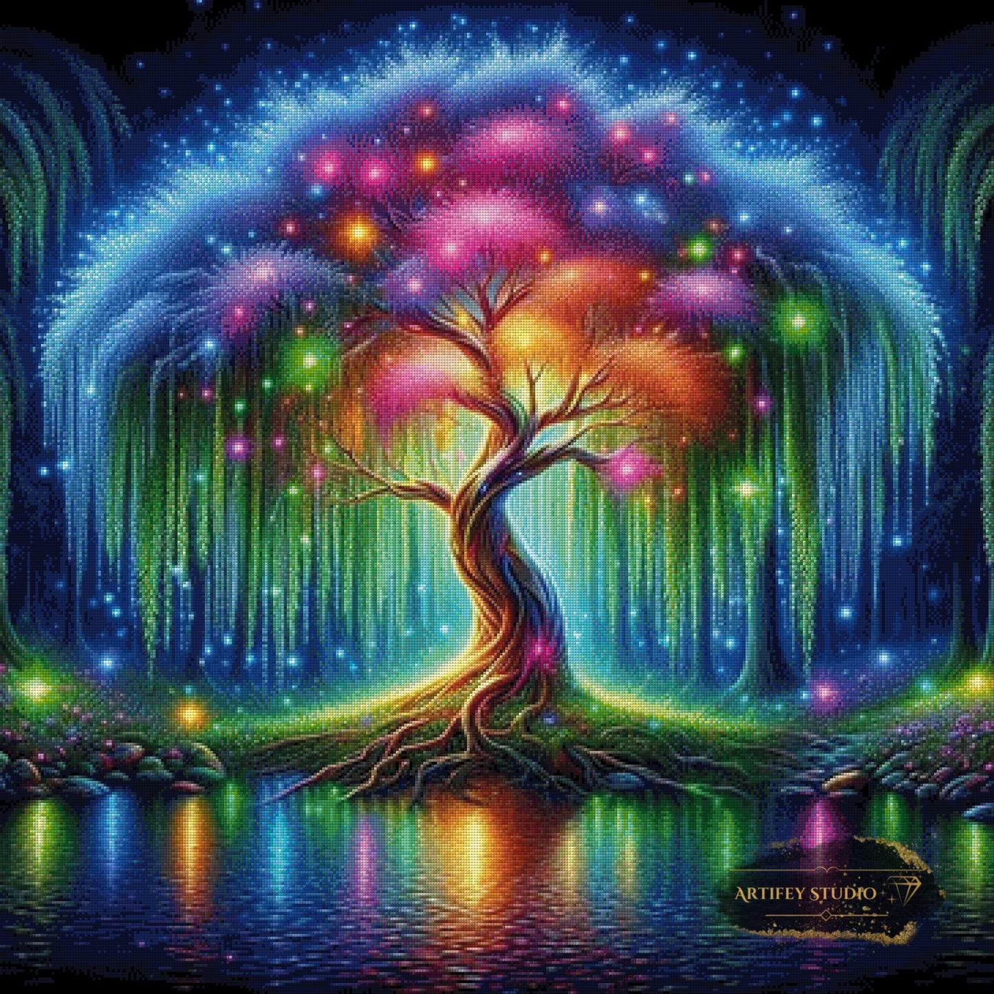 Baum des Lebens by Lexxa 90x90 mit 310 Farben