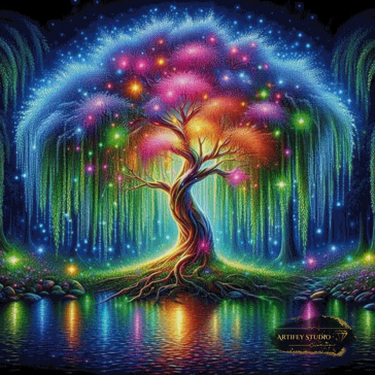 Baum des Lebens by Lexxa 90x90 mit 310 Farben