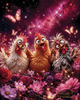 Crazy Chicks by Daye 80x100 mit 210 Farben