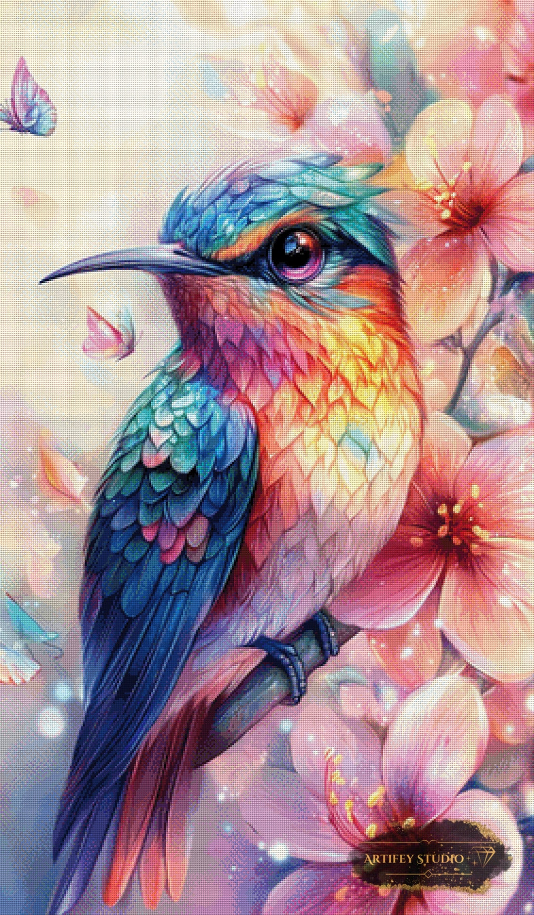 Flit by Lexxa 70x120 mit 300 Farben Artifey Studio