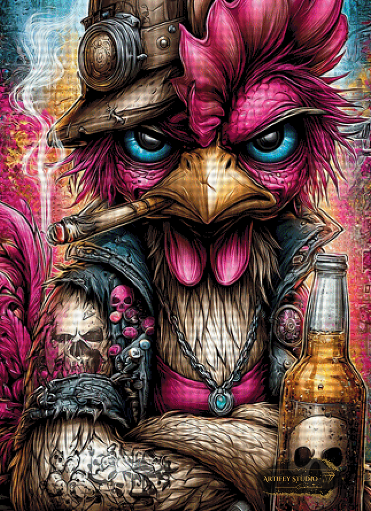 El Pollo Loco by Morrigan 80x110 mit 300 Farben