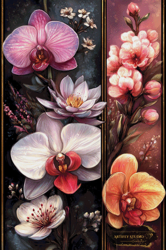 Flowers by Kaida 80x120 mit 250 Farben