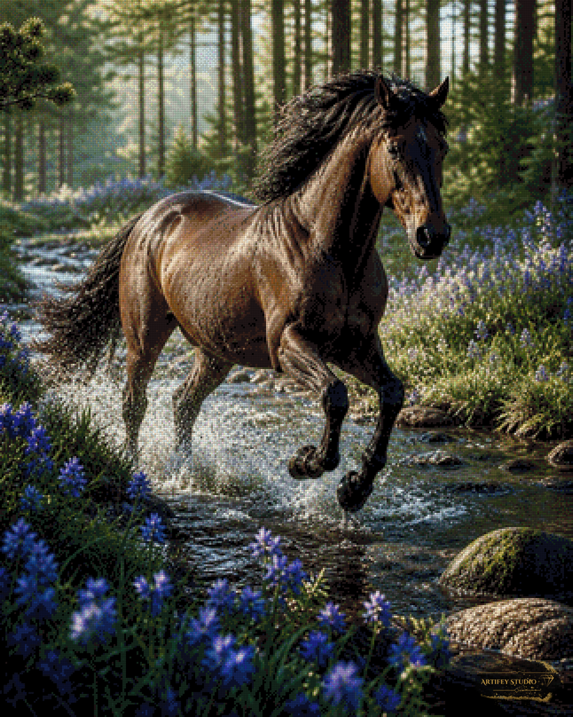 Wildes Herz by Daye 80x100 mit 170 Farben
