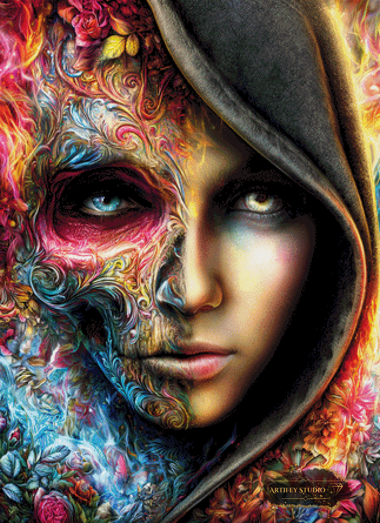 Contraria II by Morrigan 80x110 mit 380 Farben