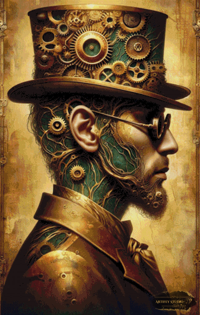 Clockwork-Baron by Diynamite 70x110 mit 110 Farben - Artifey Studio