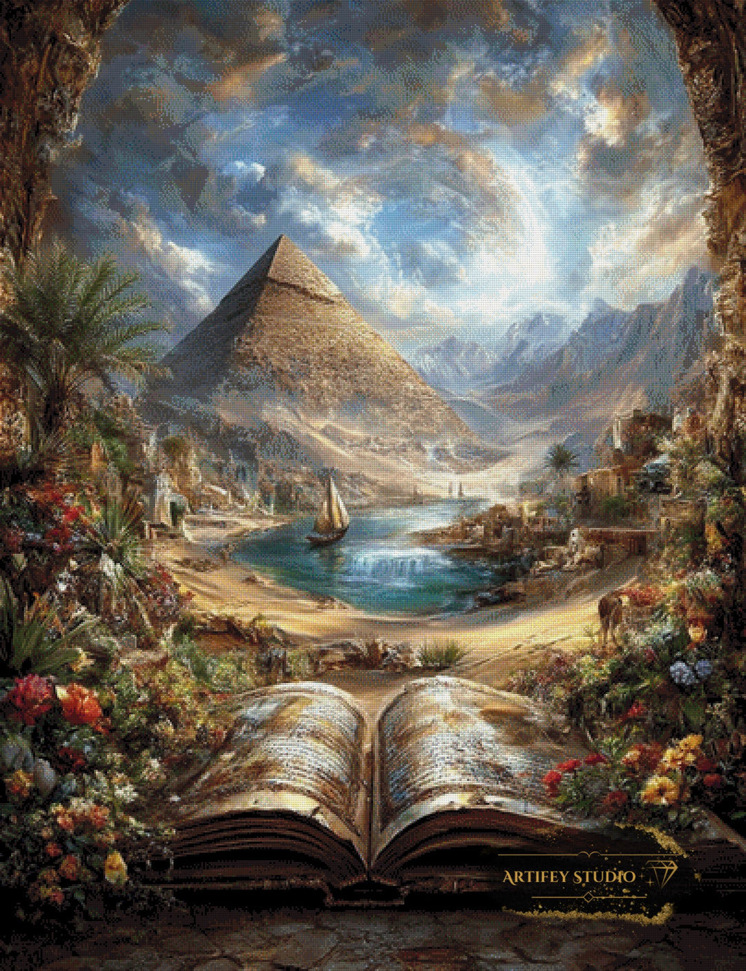 Die Welt zwischen den Seiten by Artifey 100x130 mit 210 Farben - Artifey Studio