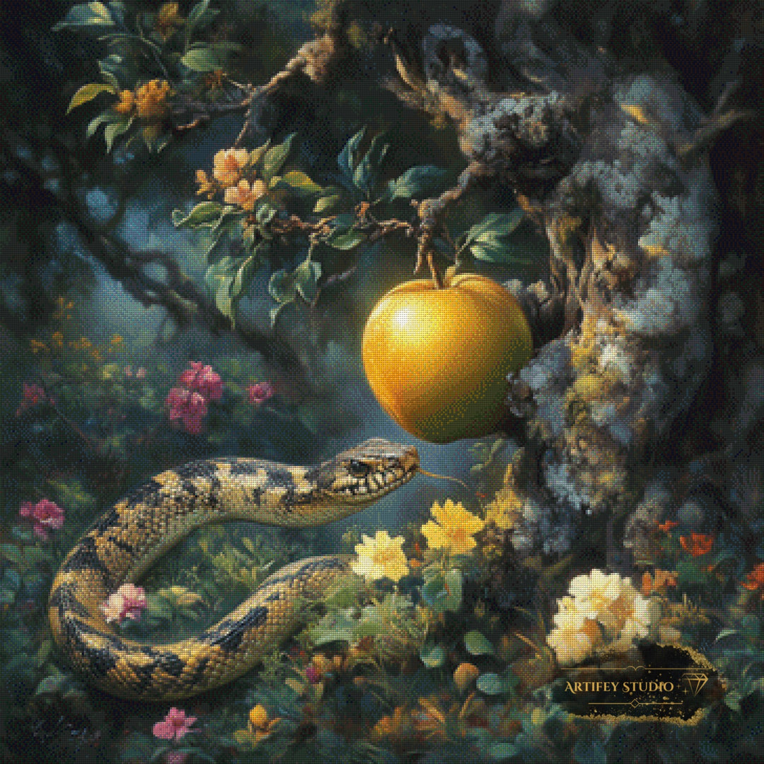 Garden of Eden by Lexxa 90x90 mit 170 Farben - Artifey Studio