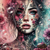 Tattoo Girl by Artifey 90x90 mit 210 Farben - Artifey Studio