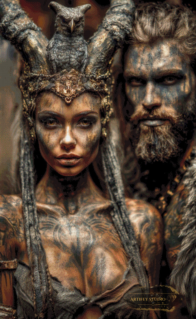 Valkyrie´s Warrior by Morrigan 80x140 mit 140 Farben - Artifey Studio