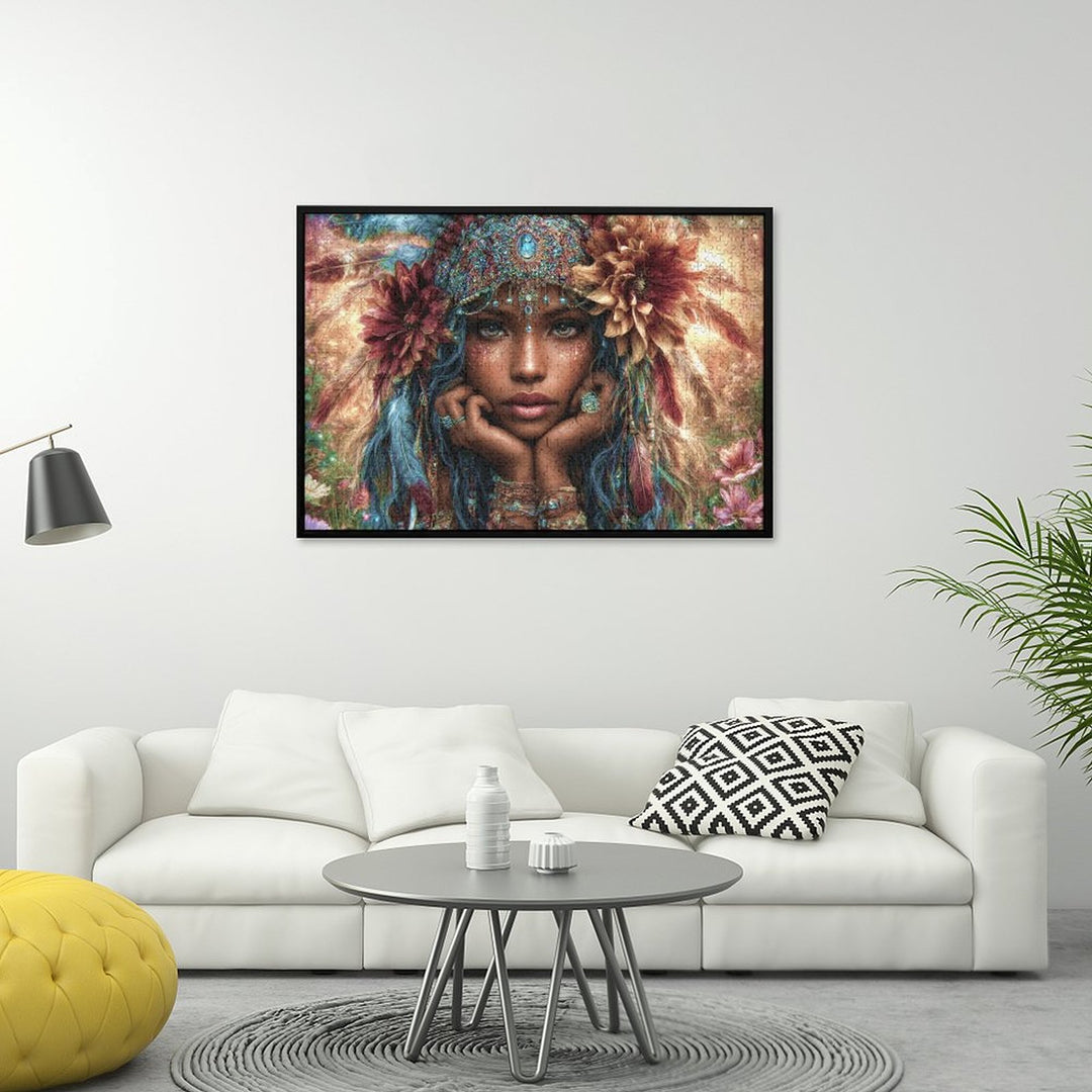 Indianerin by LaViie Jigsaw Puzzles - Artifey Studio