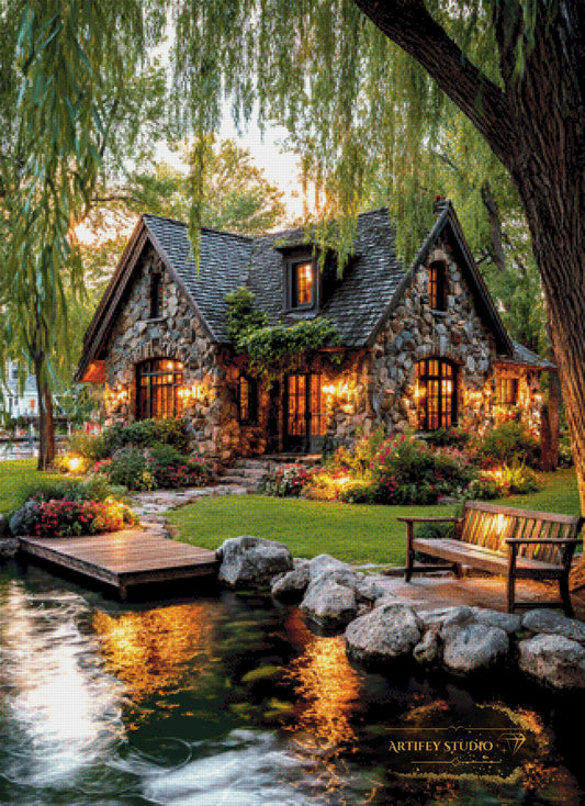 Ferienhaus I by Artifey 80x110 mit 260 Farben