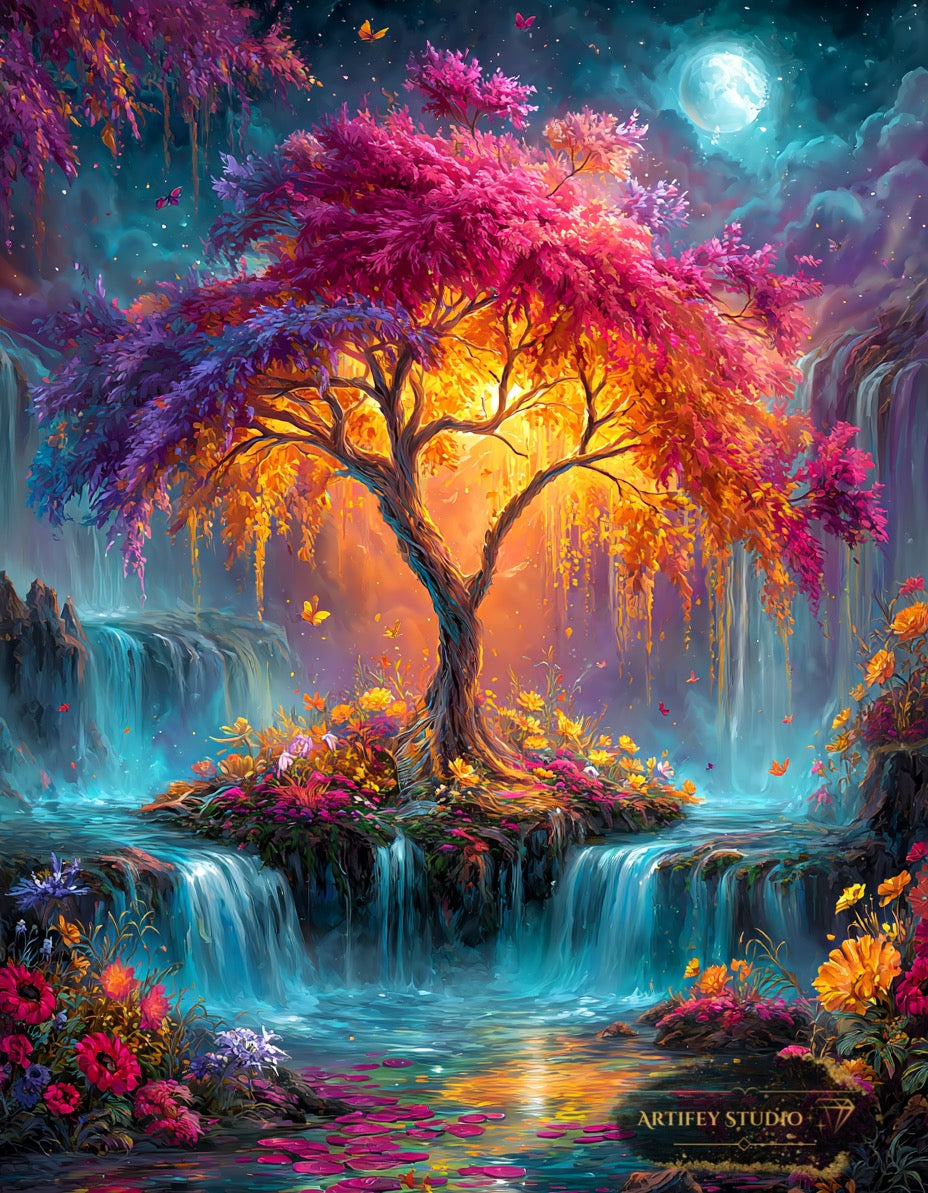Magic Tree by Artifey 70x90 mit 340 Farben