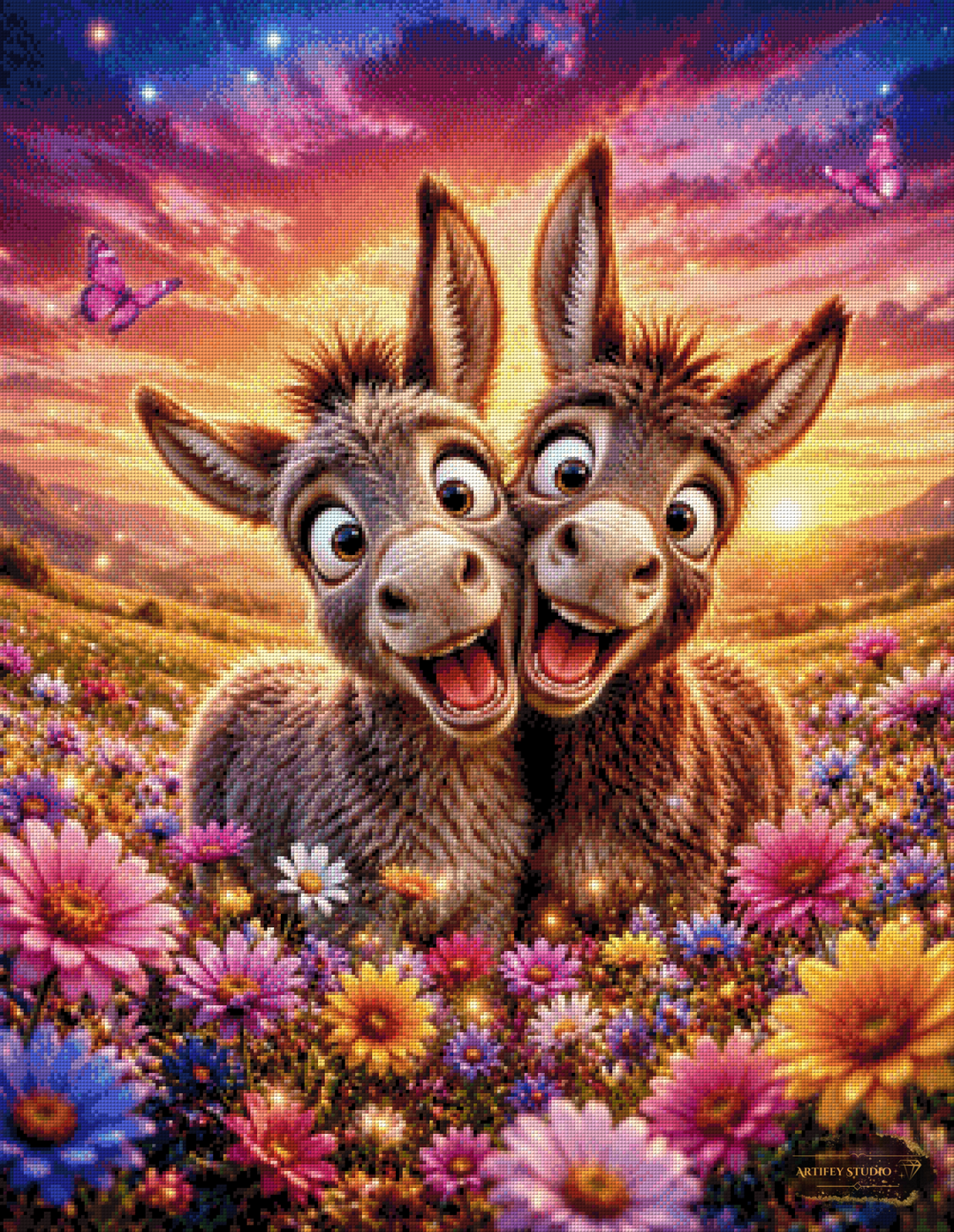 Zauberwise der Freunde by Daye 70x90 mit 260 Farben