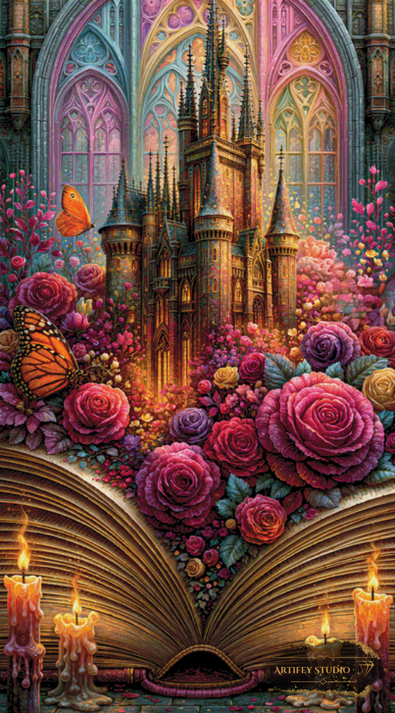 Schloss der Geschichten II by Morrigan 100x180 mit 360 Farben