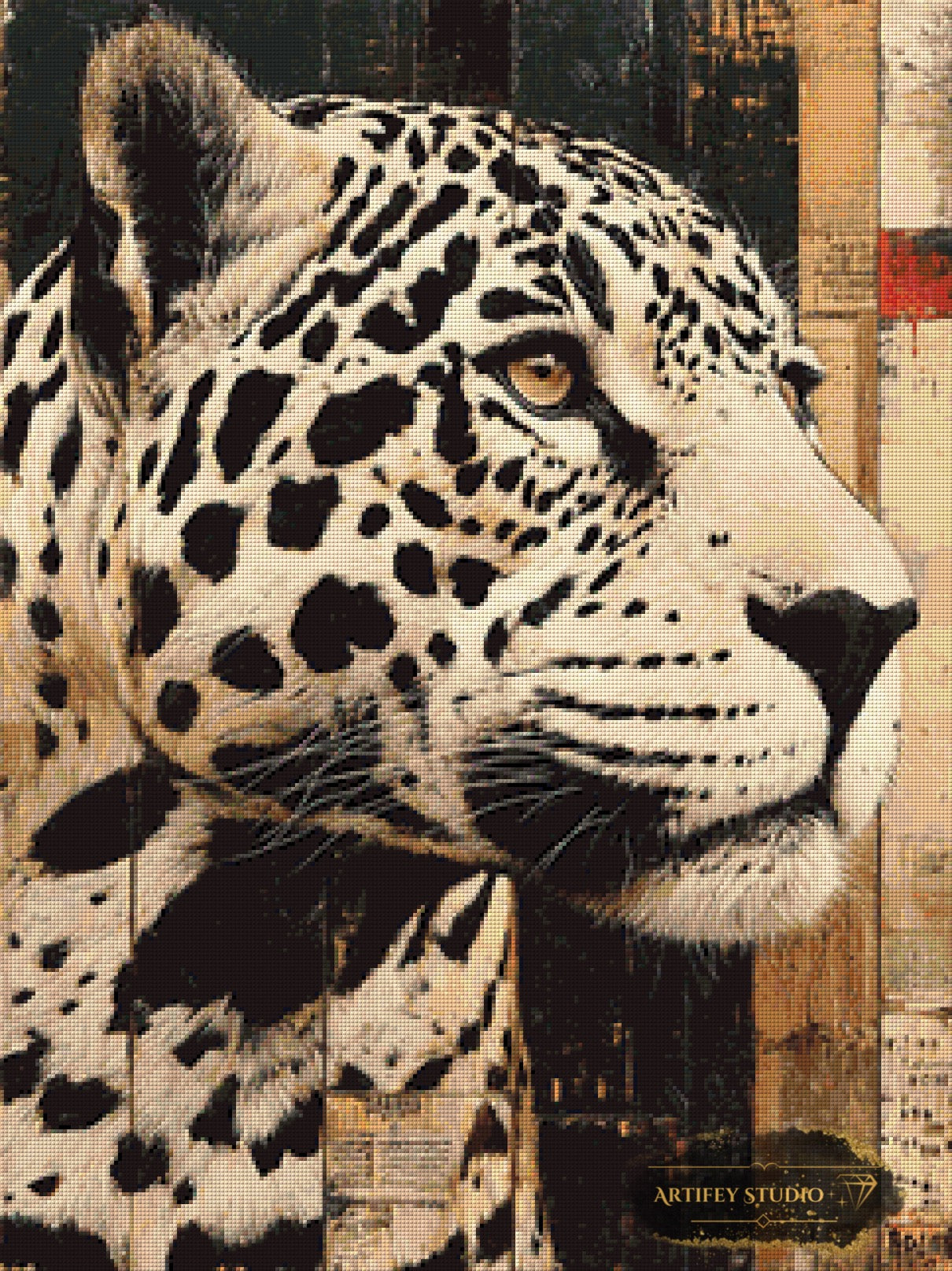 The Whisper of the Leopard II by Morrigan 60x80 mit 95 Farben