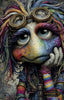 Crazy Bird by Lexxa 70x110 mit 230 Farben Artifey Studio