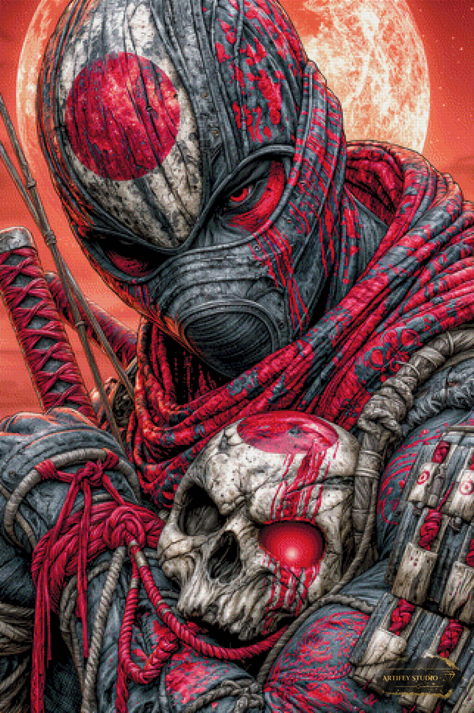 The red Ronin by Mirael 80x120 mit 240 Farben