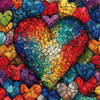 Farben der Liebe by Pixxchicks 70x70 mit 340 Farben