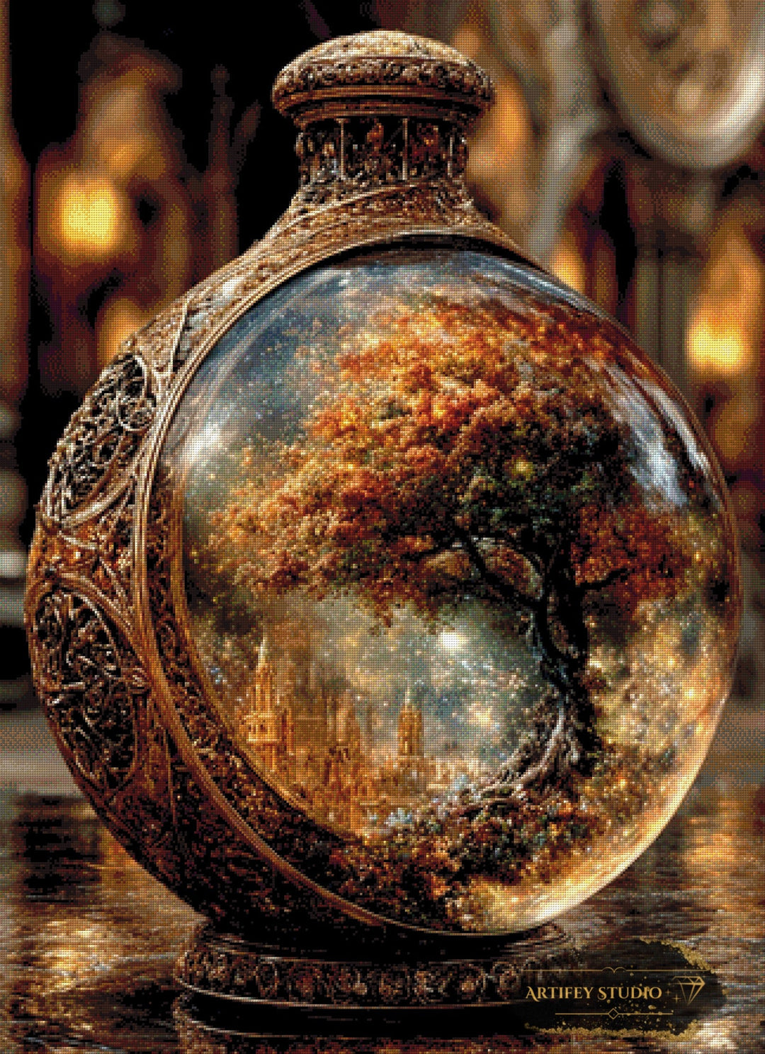 The captured World by Skyler 80x110 mit 170 Farben Artifey Studio
