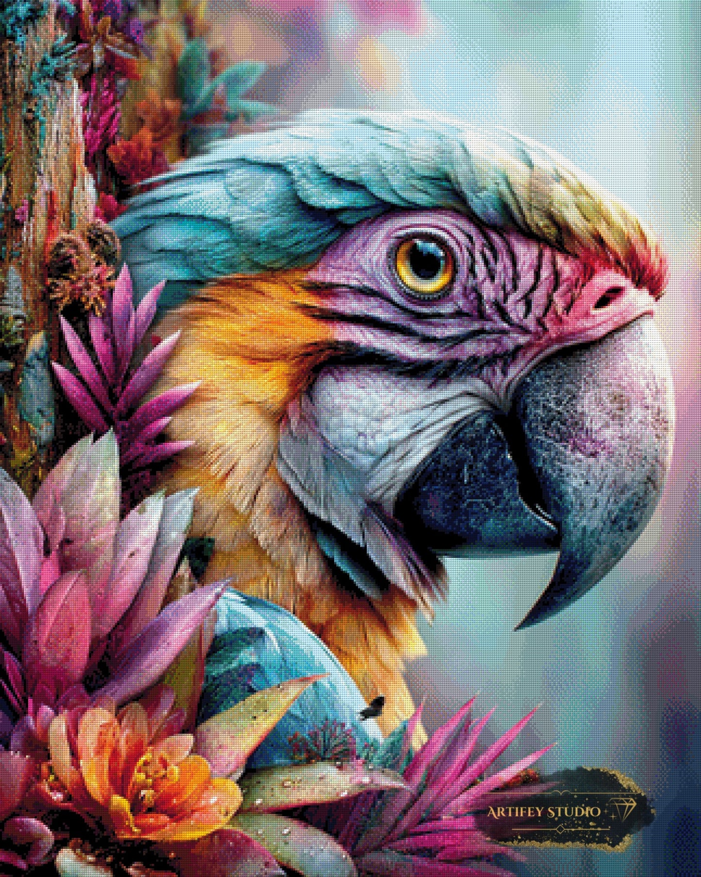 Tropische Träume by Mirael 80x100 mit 370 Farben