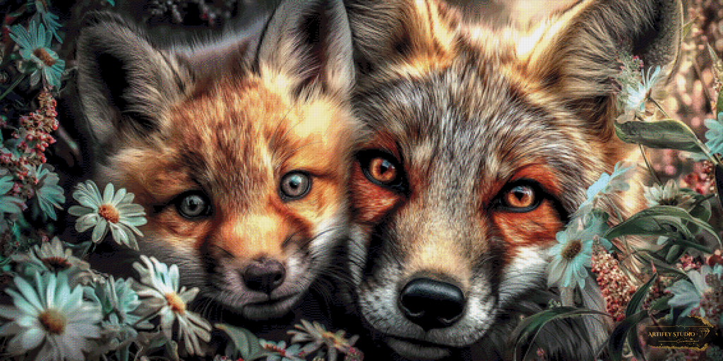 Blicke der Wildnis by LaViie 140x70 mit 220 Farben