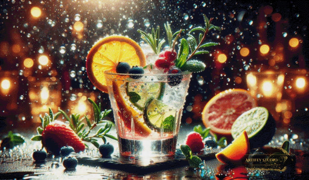 Time for a drink by Diynamite 120x70 mit 310 Farben - Artifey Studio
