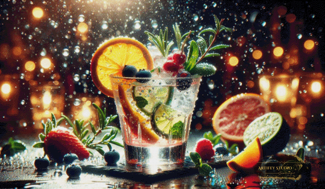 Time for a drink by Diynamite 120x70 mit 310 Farben - Artifey Studio