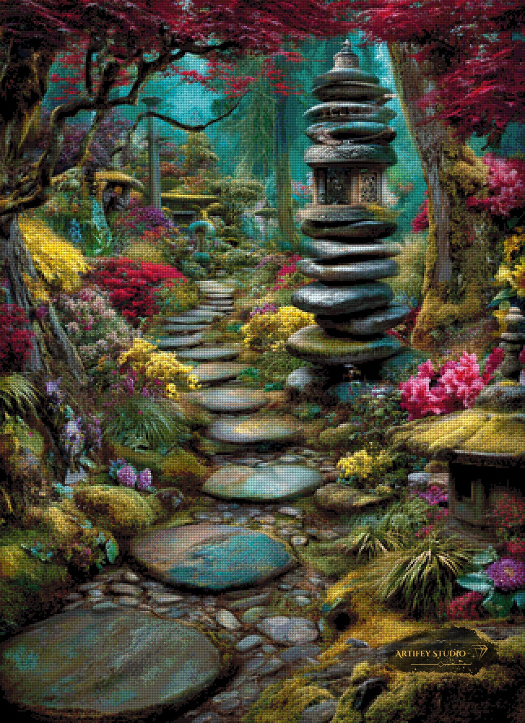 Zen Path de Morrigan 80x110 con 250 colores