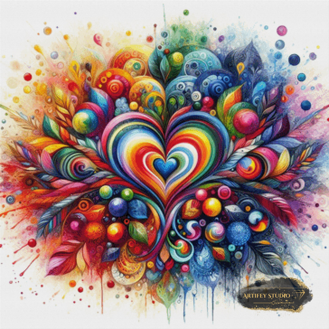 Farben der Liebe by Pixxchicks 90x90 mit 430 Farben - Artifey Studio