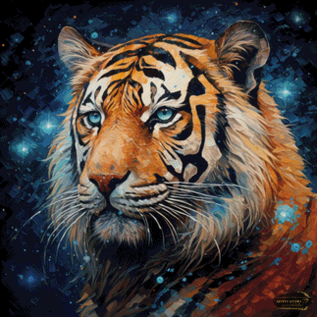 Star Tiger by Pixxchicks 80x80 with 180 colors