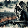 Gargoyle über den Dächern by Pixxchicks 90x90 mit 110 Farben