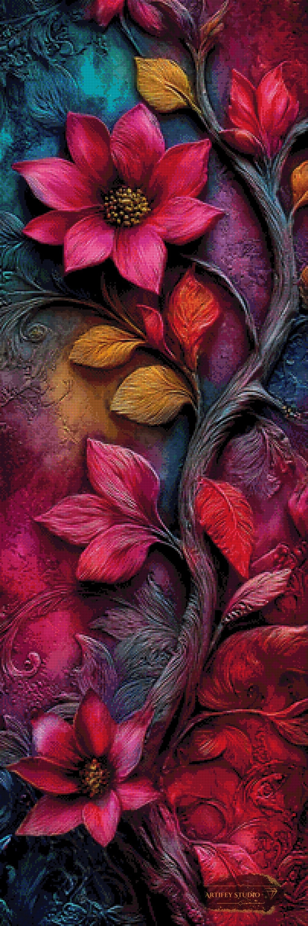 Fictional Flora by SkyMor 50x150 mit 220 Farben - Artifey Studio