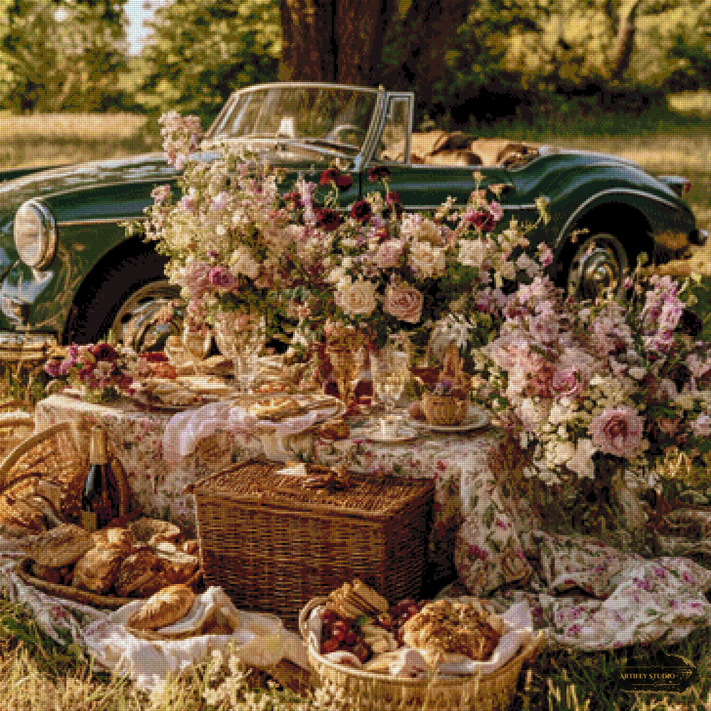 Sommerpicknick de luxe by Daye 90x90 mit 190 Farben