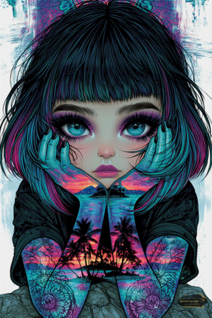 Silent Paradise by Lexxa 80x120 mit 240 Farben