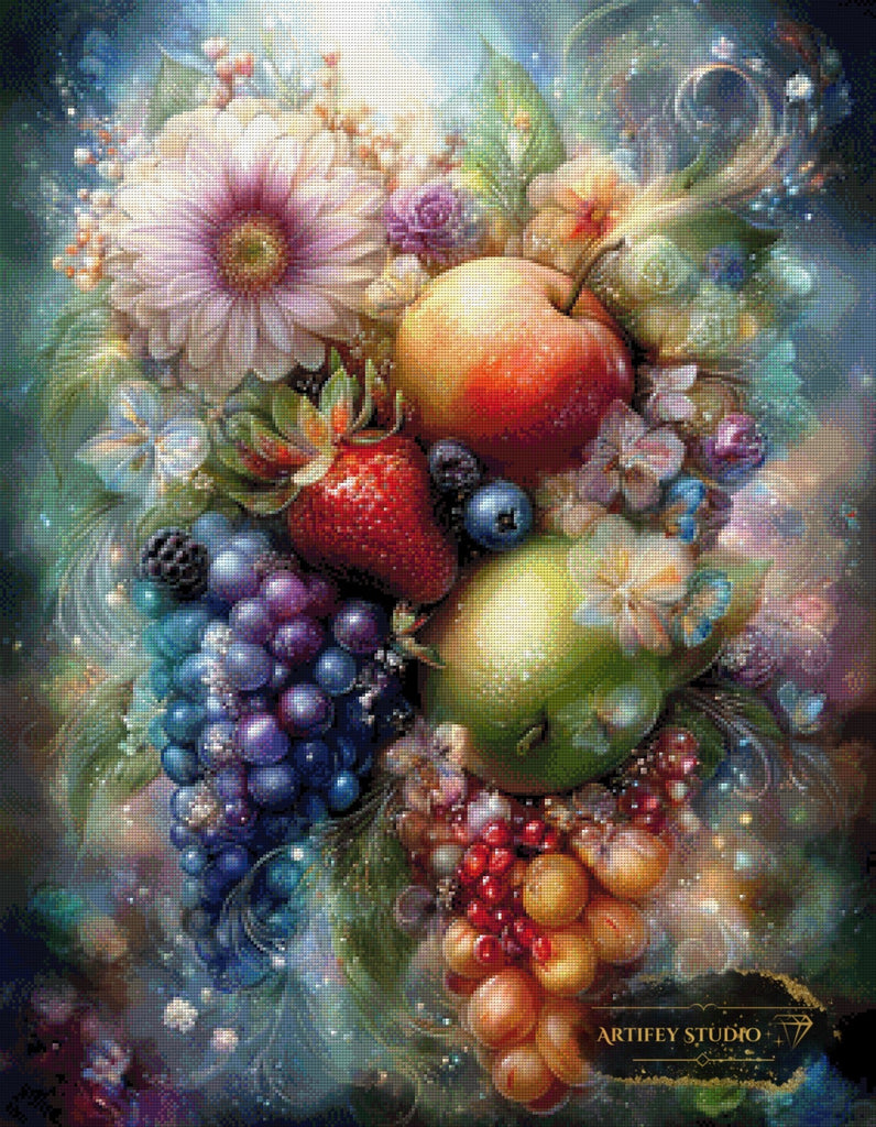 Harvest Moon Glow by Mirael 70x90 mit 320 Farben Artifey Studio
