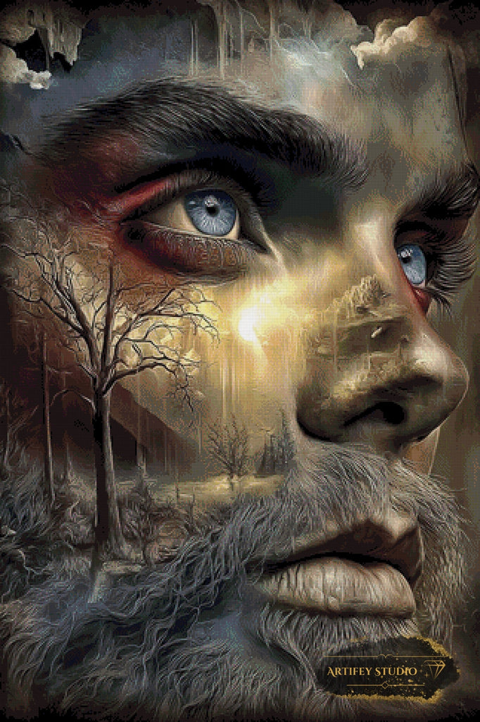The Observe by Morrigan 80x120 mit 120 Farben Artifey Studio