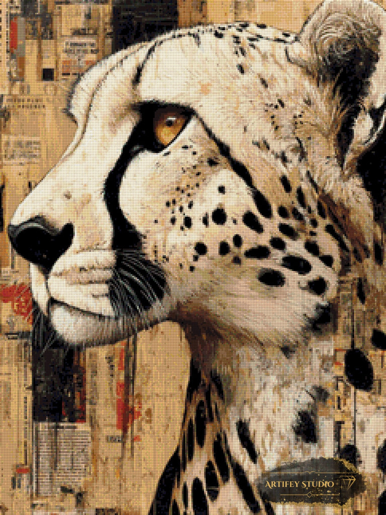 Whisper of the Cheetah II by Morrigan 60x80 mit 100 Farben - Artifey Studio