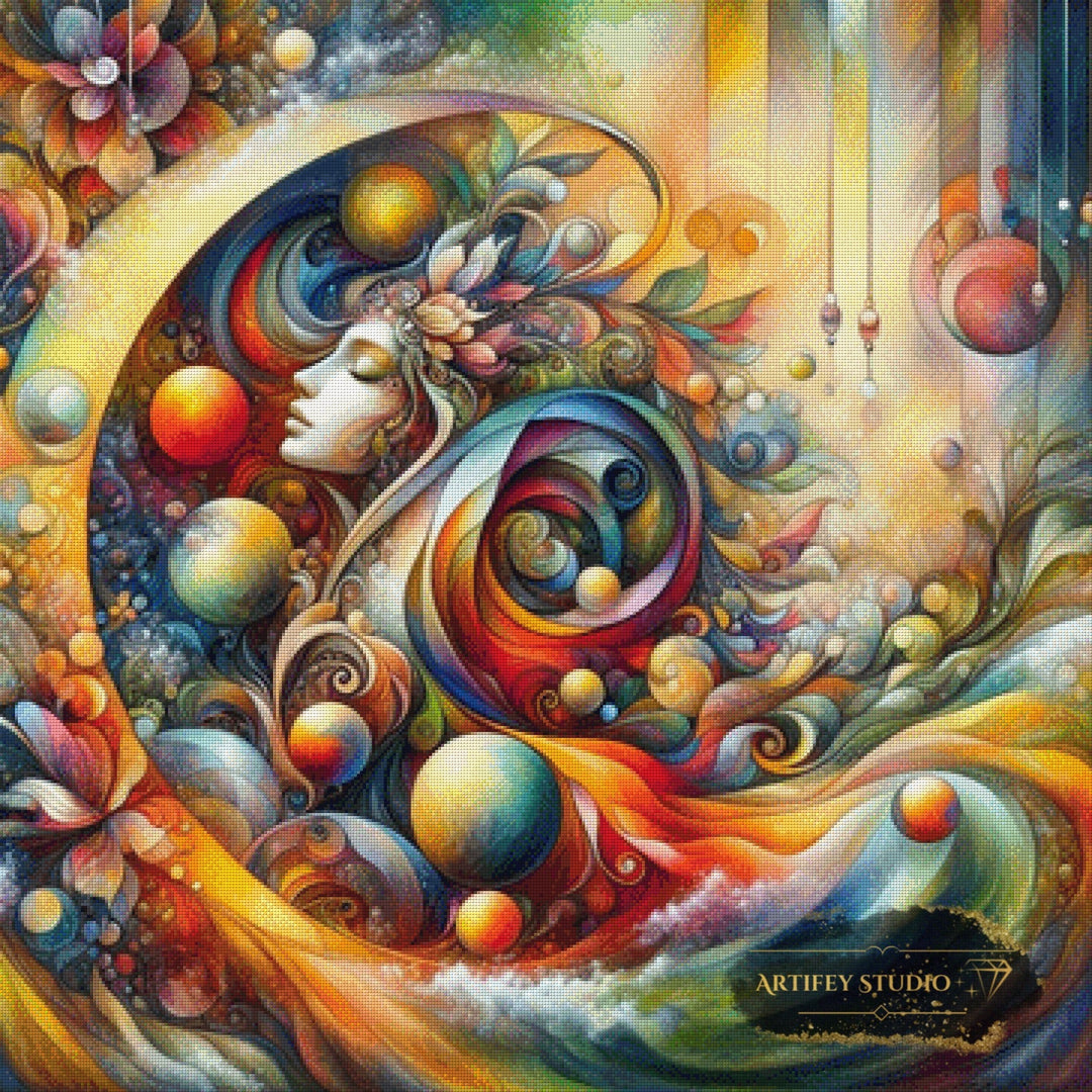 Gaia´s Vision by Mirael 90x90 mit 350 Farben Artifey Studio