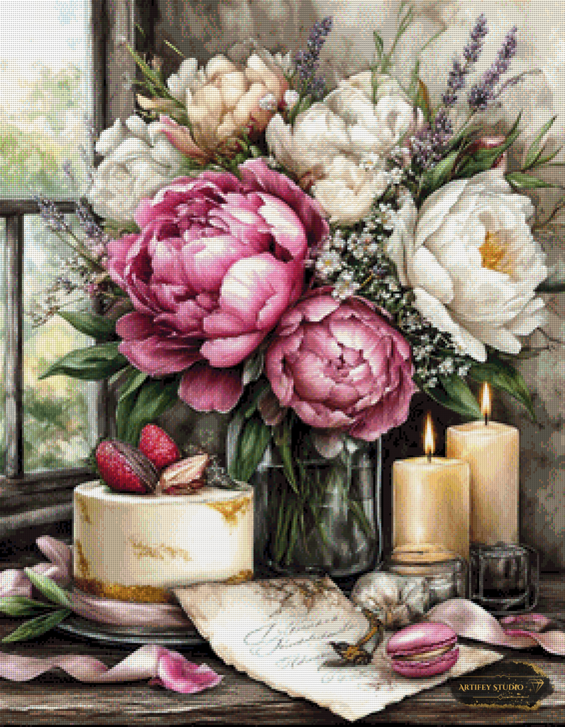 Blumen zum Muttertag by Lexxa 70x90 mit 210 Farben