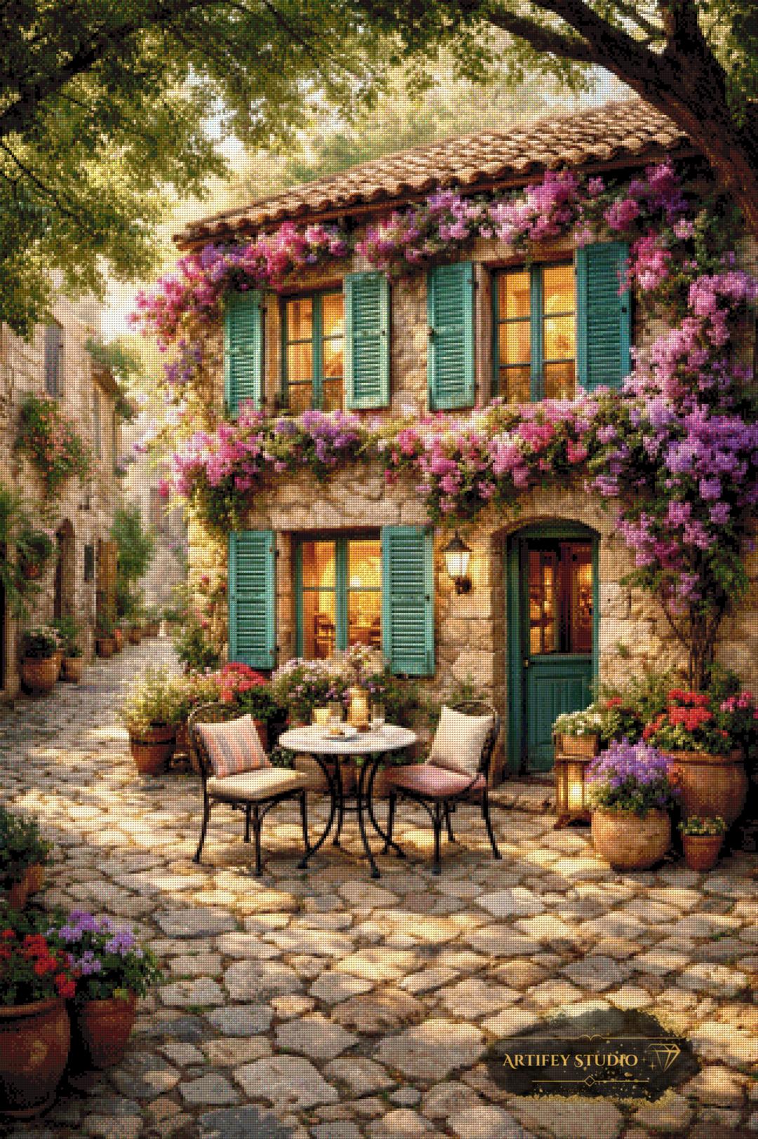 Mediterranean Morning de Daye 80x120 con 280 colores