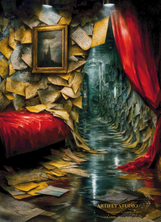 A room full of letters by Skyler 80x110 with 220 colors