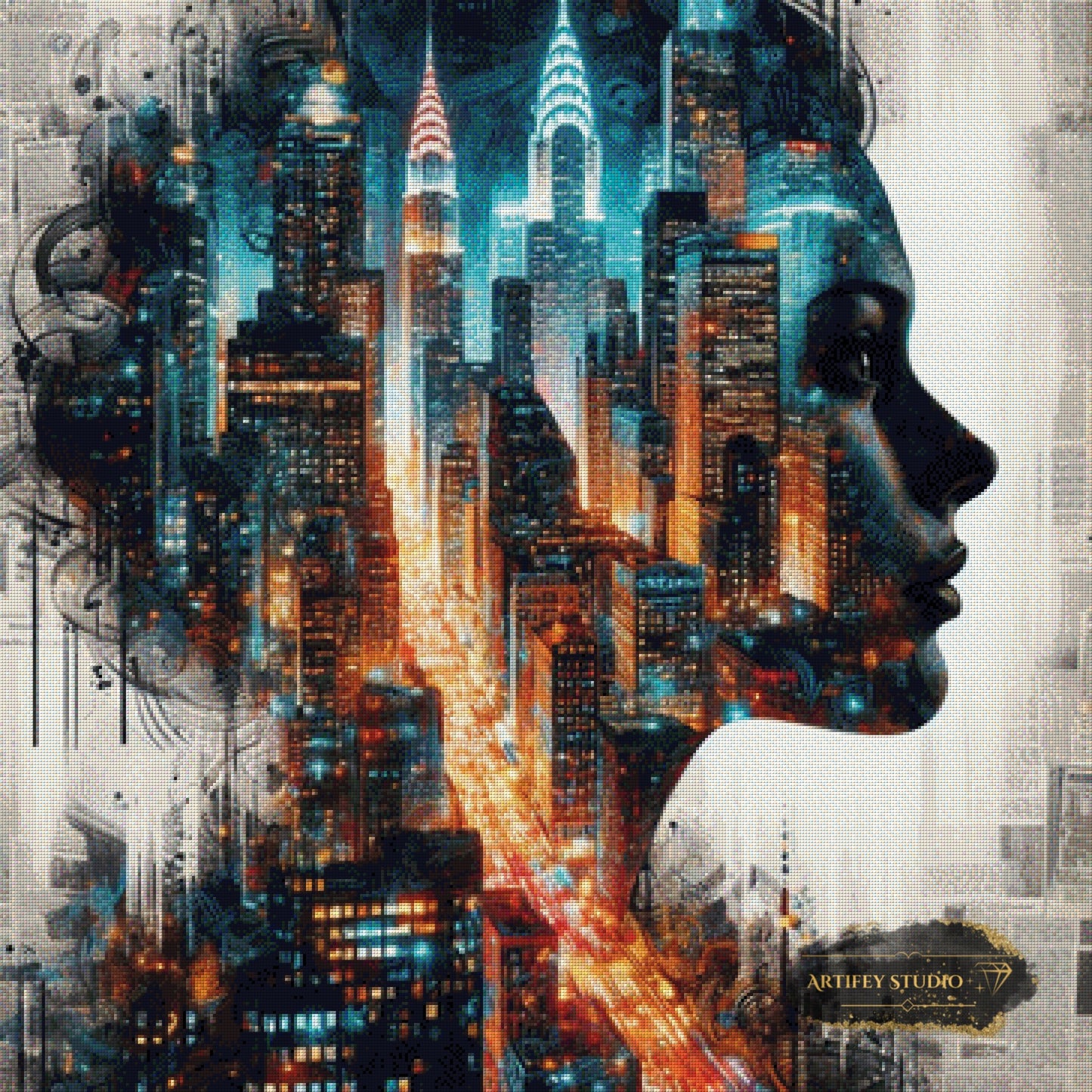 Big City Girl by Pixxchicks 90x90 mit 230 Farben